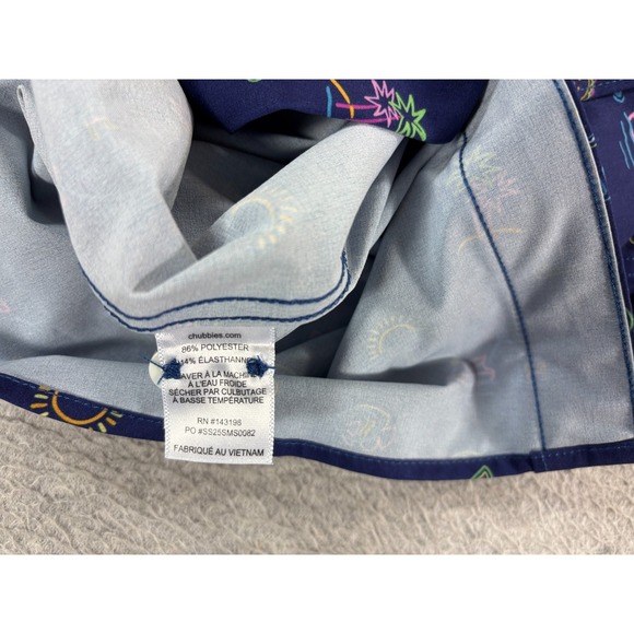 NWT Chubbies Neon Bites Performance Friday Shirt (Men's Medium)‎ Blue - Picture 10 of 11